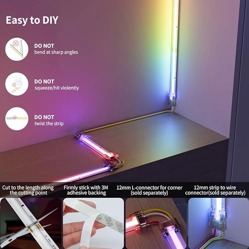 RGB Smart IC COB LED Strip Light — LED Strip Lights, MIWISE