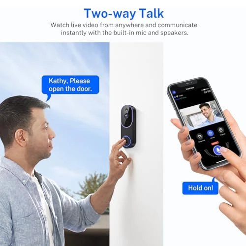 Wireless Video Doorbell Camera — Video Doorbell, OrbiFira