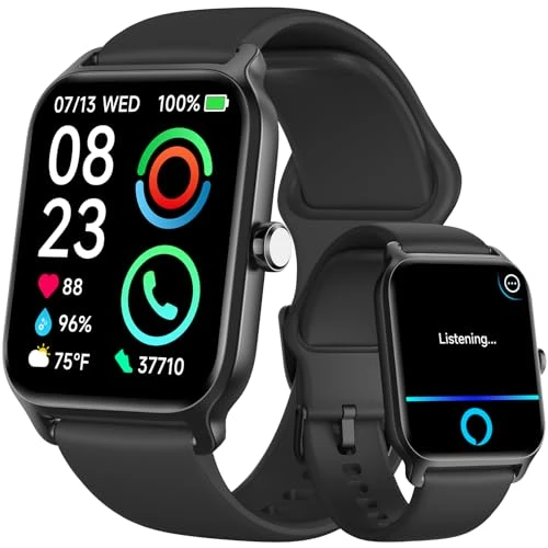 Smart Watch with Alexa, Bluetooth Calling, Health Monitoring, 105+ Sports Modes, IP68 Waterproof, Long Battery Life — Smart Watch, Fitpolo