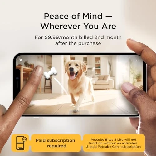 Interactive WiFi Pet Monitoring Camera with Treat Dispenser, Petcube
