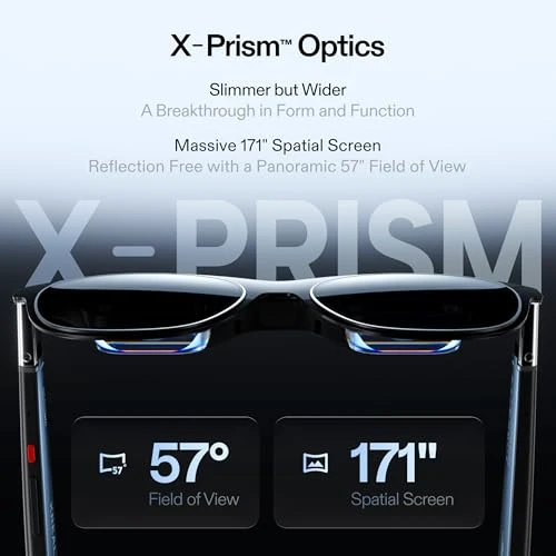 AR Glasses with 57° Field of View, 171-inch Virtual Screen, and Bose Audio — Smart Glasses, XREAL
