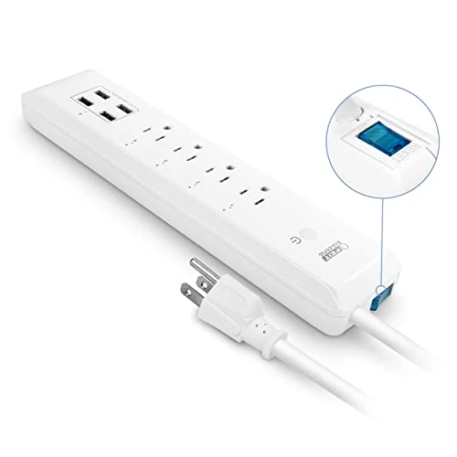 Smart Power Strip with Voice Control and App Scheduling — Smart Plug, Feit Electric