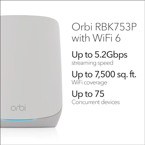 Whole Home Tri-Band WiFi 6 Mesh Network System, NETGEAR