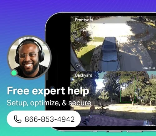 Indoor/Outdoor 1080p Wi-Fi Smart Home Security Camera with Color Night Vision, Motion Detection, 2-Way Audio, Black... — Security Camera, Wyze