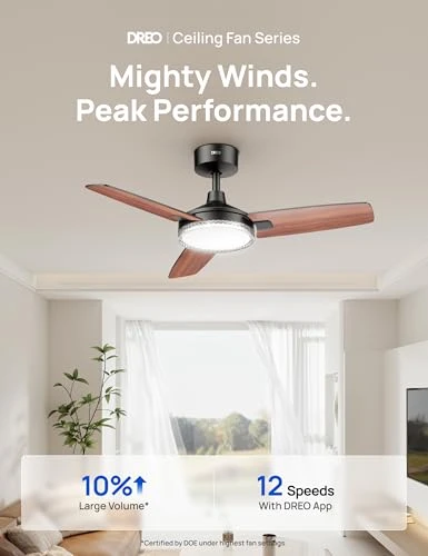 Smart Ceiling Fan with Lights — Smart Fan, Dreo