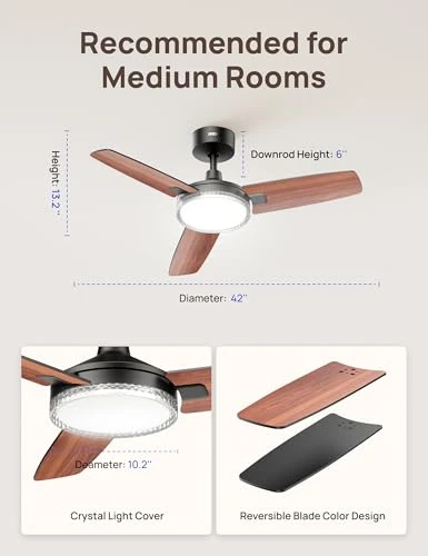 Smart Ceiling Fan with Lights — Smart Fan, Dreo