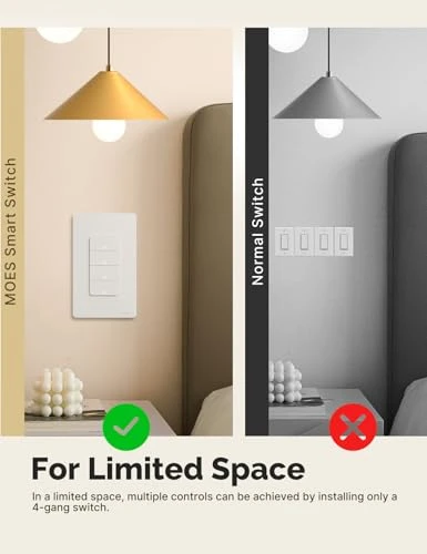 WiFi Smart Light Switch — Smart Switch, MOES