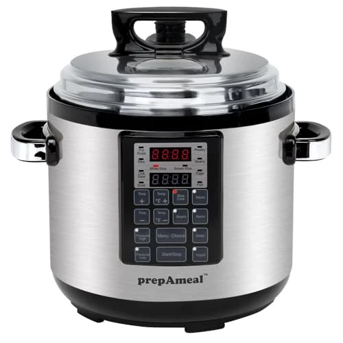 9-in-1 Electric Pressure Cooker 6QT Multi-Functional Programmable Non-Stick Pot — Multicooker, prepAmeal