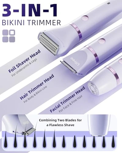 Bikini Trimmer Electric Razor, Ufree