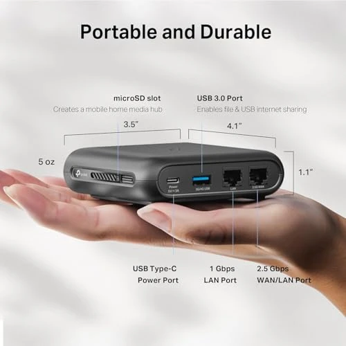 Dual-Band Wi-Fi 6 Travel Router, TP-Link