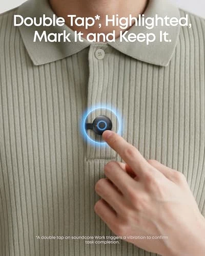 Portable AI Voice Recorder and Note Taker — Translator Device, Soundcore