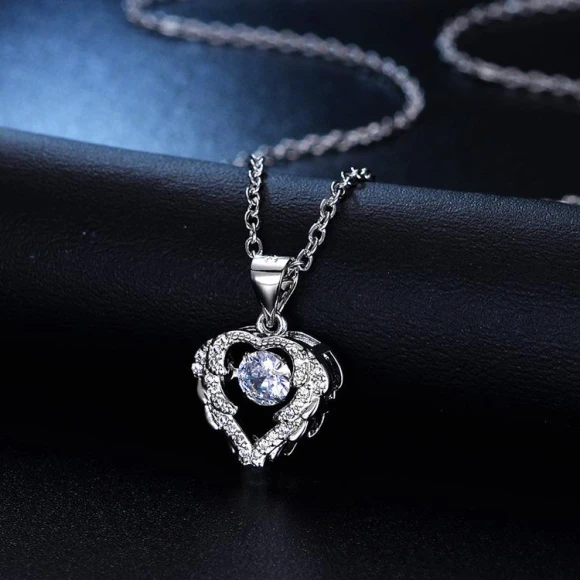 Ocean Heart Smart Pendant Necklace — Smart Jewelry, Lucky Star Jewelry