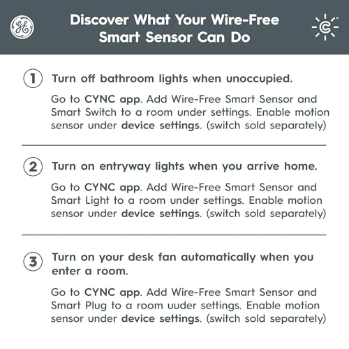 Wireless Smart Motion Sensor, Cync