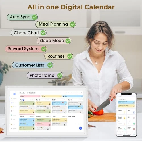Electronic Calendar with Touchscreen, Ecohonor