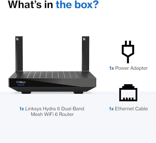 Dual-Band Mesh WiFi 6 Router, Linksys