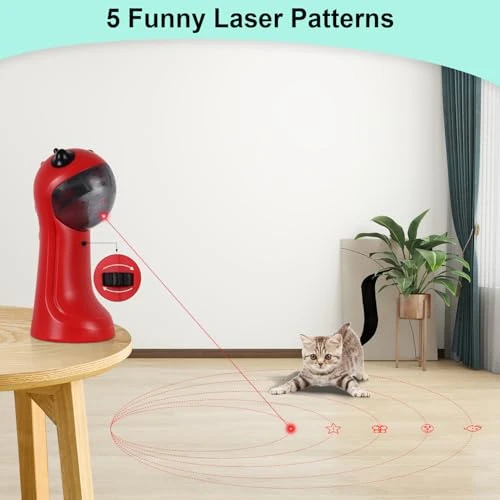 Automatic Motion-Activated Cat Toy with Adjustable Light — Automatic Cat Toy, TBTeek