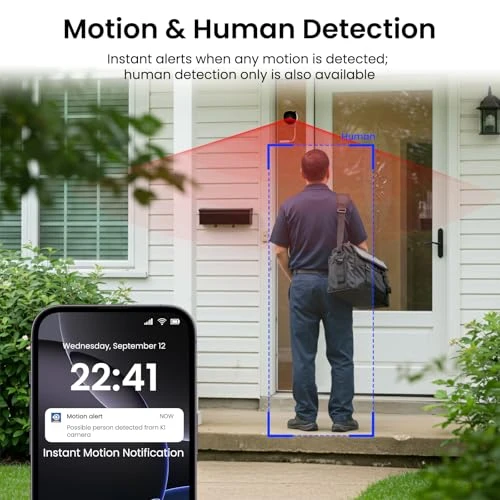 No Drill Window Camera 2-Pack — Security Camera, INFIYA