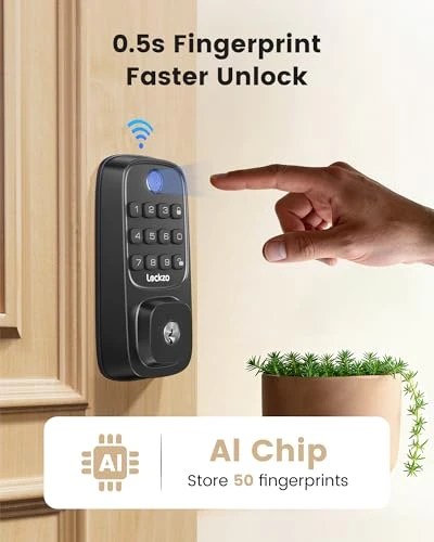 Smart Deadbolt Lock with Fingerprint and Keypad — Smart Lock, Lockzo