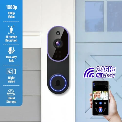 Smart Video Doorbell Camera Wireless — Video Doorbell, ALPHAPEACH