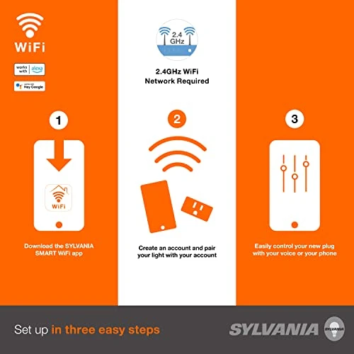 WiFi Smart Plug, Voice Control, Compatible with Alexa and Google Home, Timer, On/Off, White - 4 Pack — Smart Plug, LEDVANCE