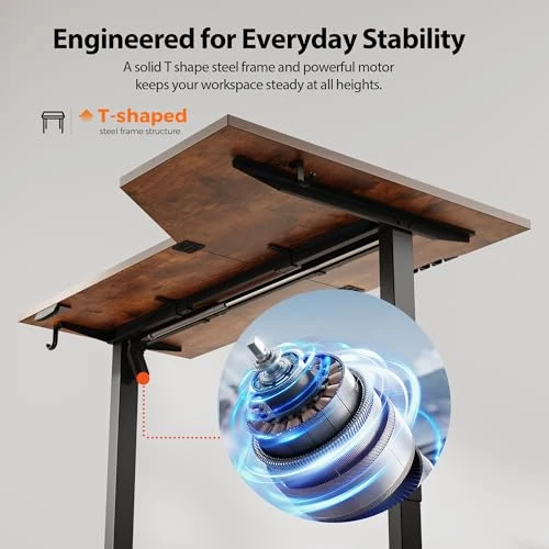 Electric Standing Desk, L-Shaped 55 Inches Height Adjustable Desk, Sit and Stand up for Work Office Home, Ergonomic... — Standing Desk, Agilestic