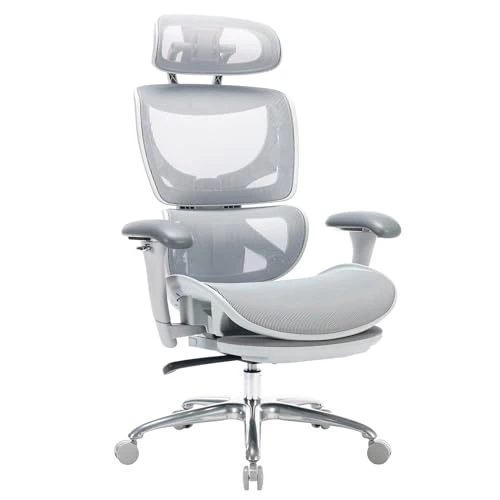 Ergonomic Mesh Office Chair with Footrest — Smart Chairs, COLAMY