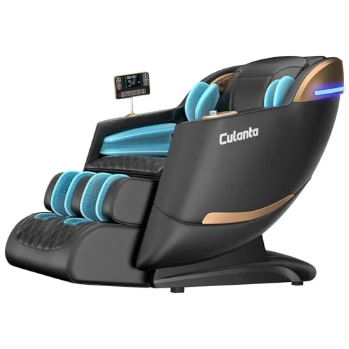 Massage Chair Full Body, Zero Gravity SL-Track Shiatsu Massage Recliner Chair with Body Scan, Airbags, Foot Rollers,... — Beds & Tables, Culanta