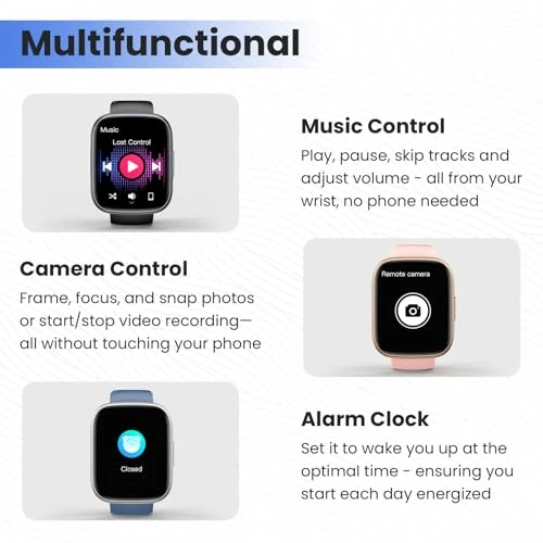 Smart Watch with Touch Screen, Fitness Tracker, Heart Rate Monitor, and Bluetooth Calling — Smart Watch, Poounur