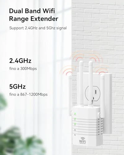 WiFi Signal Booster with 4 Directional Antennas, GEYILO