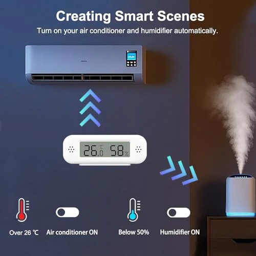 Digital Thermometer Hygrometer — Humidifier, Zecamin