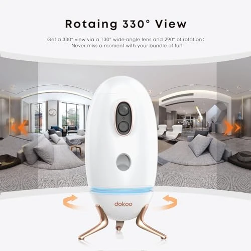 Pet Camera with Treat Dispenser — Automatic Pet Feeder, Dokoo