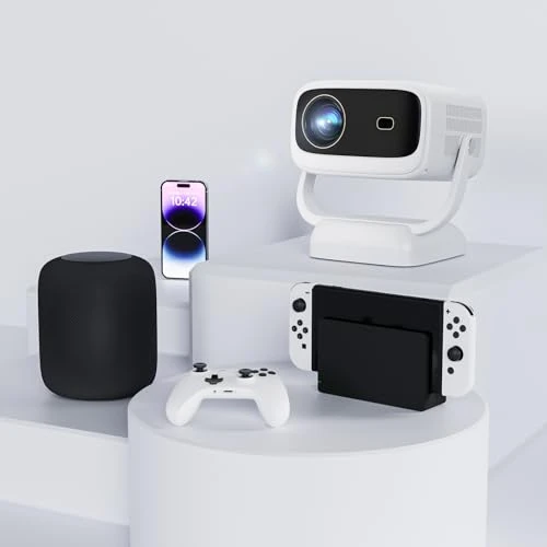 Portable WiFi Bluetooth Projector with Rotatable Stand — Smart Projector, FXiaoy
