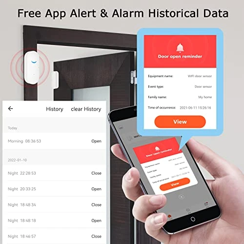 WiFi Door Window Sensor Detector — Smart Home Security, Gaoducash