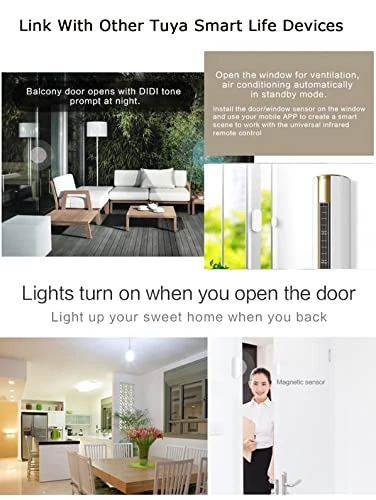 WiFi Door Window Sensor Detector — Smart Home Security, Gaoducash