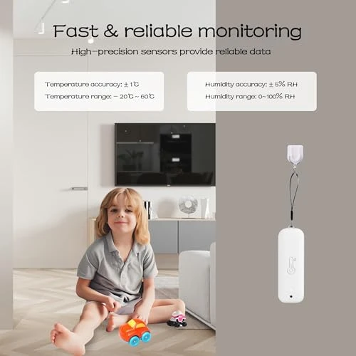 WiFi Hygrometer Thermometer Sensor, PHOVOLT