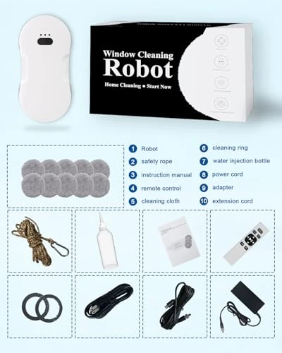 Automatic Window Cleaner Robot with Dual Spray, Edge Detection, Intelligent Path Planning — Smart Cleaning Robots, EAEGE