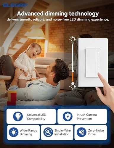 Multi-Location Dimmer Light Switch — Smart Switch, ELEGRP