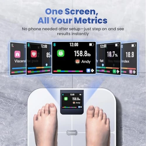 Smart Scale with Large Color Display — Weight Management Tools, Rabater