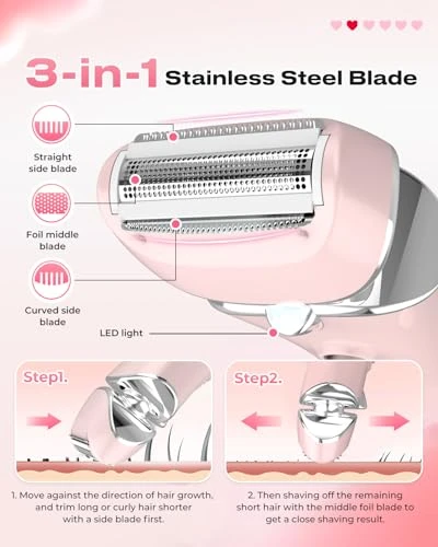 Electric Razor for Women, PRITECH