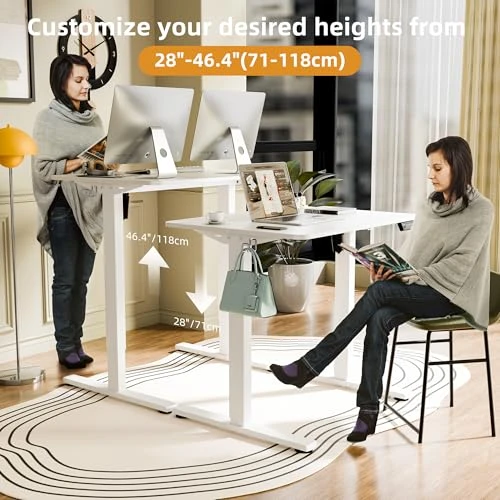 Electric Standing Desk with Splice Board — Standing Desk, ERGOMAKER