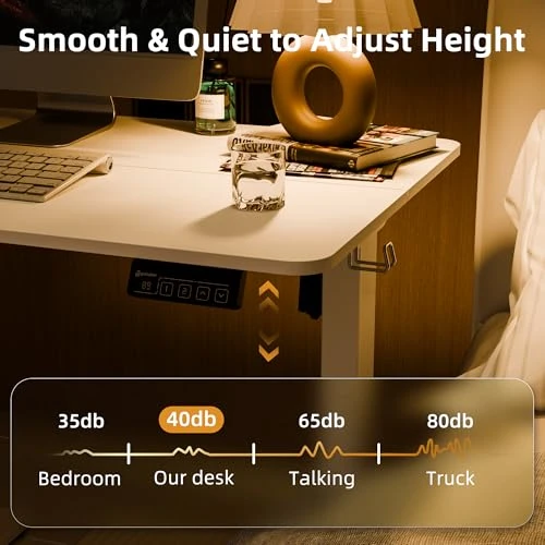 Electric Standing Desk with Splice Board — Standing Desk, ERGOMAKER