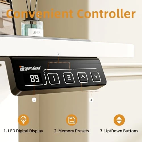 Electric Standing Desk with Splice Board — Standing Desk, ERGOMAKER