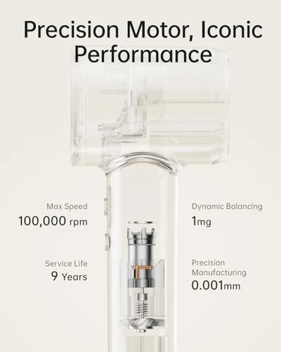 Negative Ionic Blow Dryer with 100,000 RPM Brushless Motor, Laifen