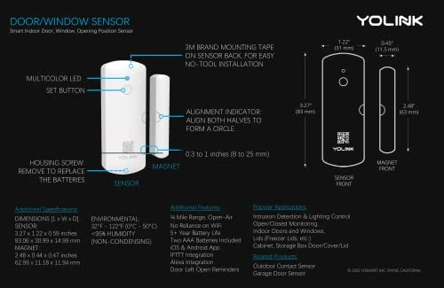 Smart Door and Window Sensor, YoLink