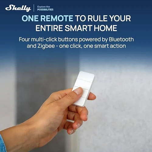 Smart Four-Button Remote Controller — Smart Home Hub, Shelly