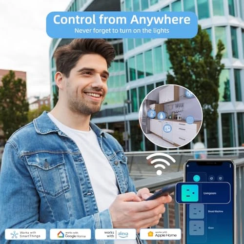 Smart Power Strip with 5ft Extension Cord — Smart Plug, UseeLink