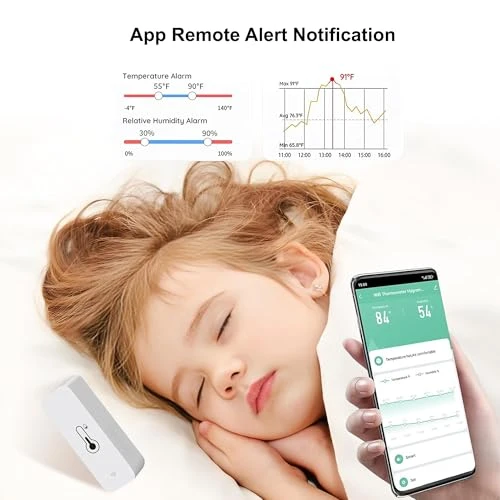 WiFi Hygrometer Thermometer Sensor, PHOVOLT