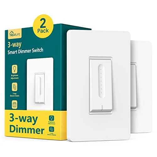 3 Way Smart Dimmer Switch 2 Pack — Smart Switch, TREATLIFE