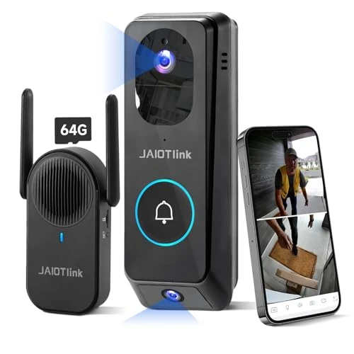 Dual Lens Video Doorbell Camera Wireless with Chime — Video Doorbell, JAIOTlink