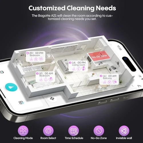 Robot Vacuum and Mop Combo with Self-Emptying Station — Robot Vacuum, Bagotte